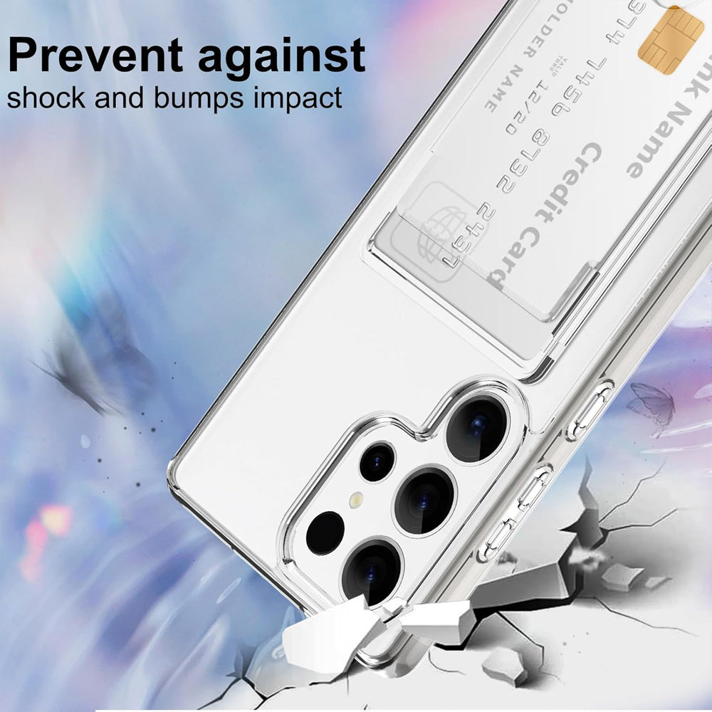 Clear Card Case for Samsung Galaxy S26 Plus