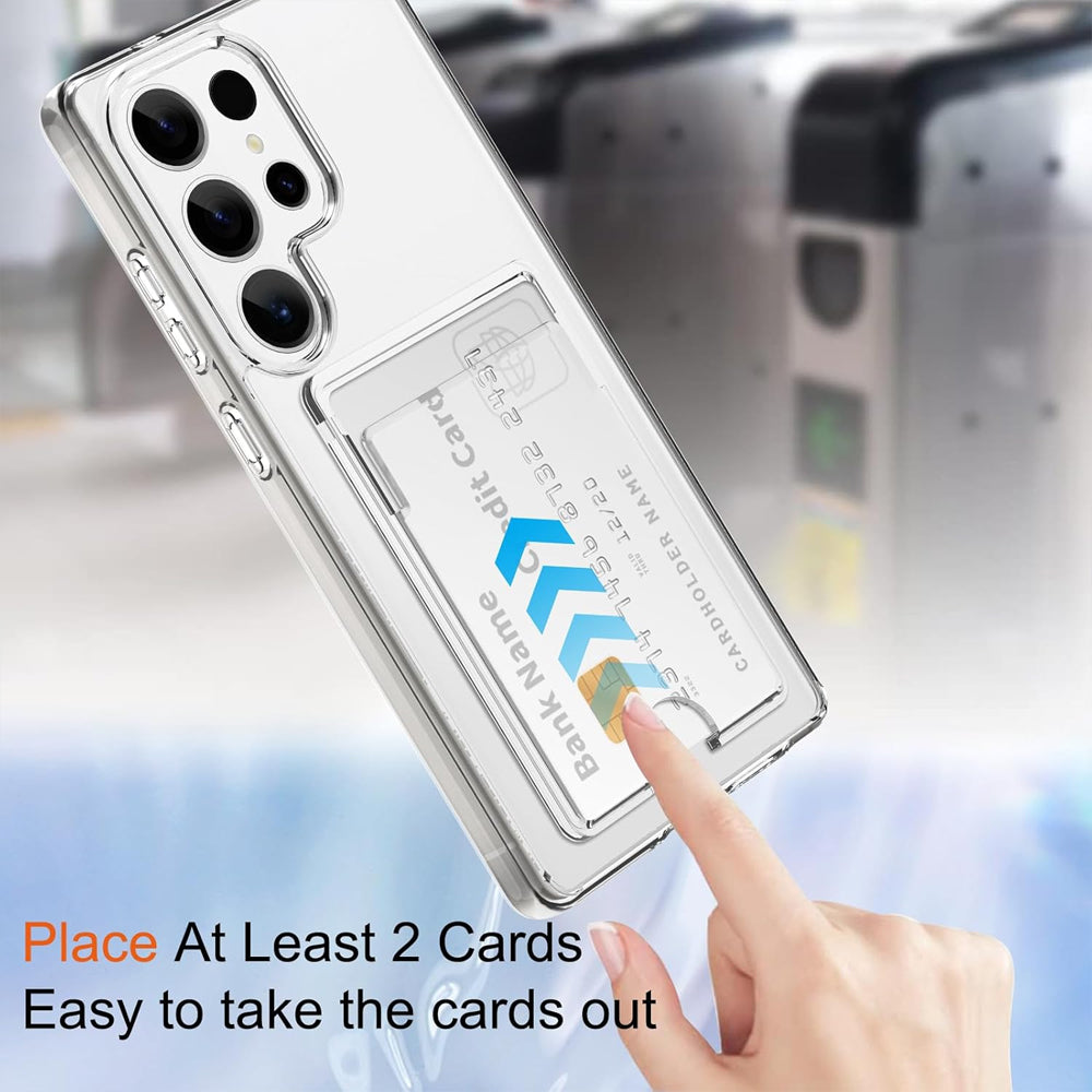 Clear Card Case for Samsung Galaxy S26 Plus