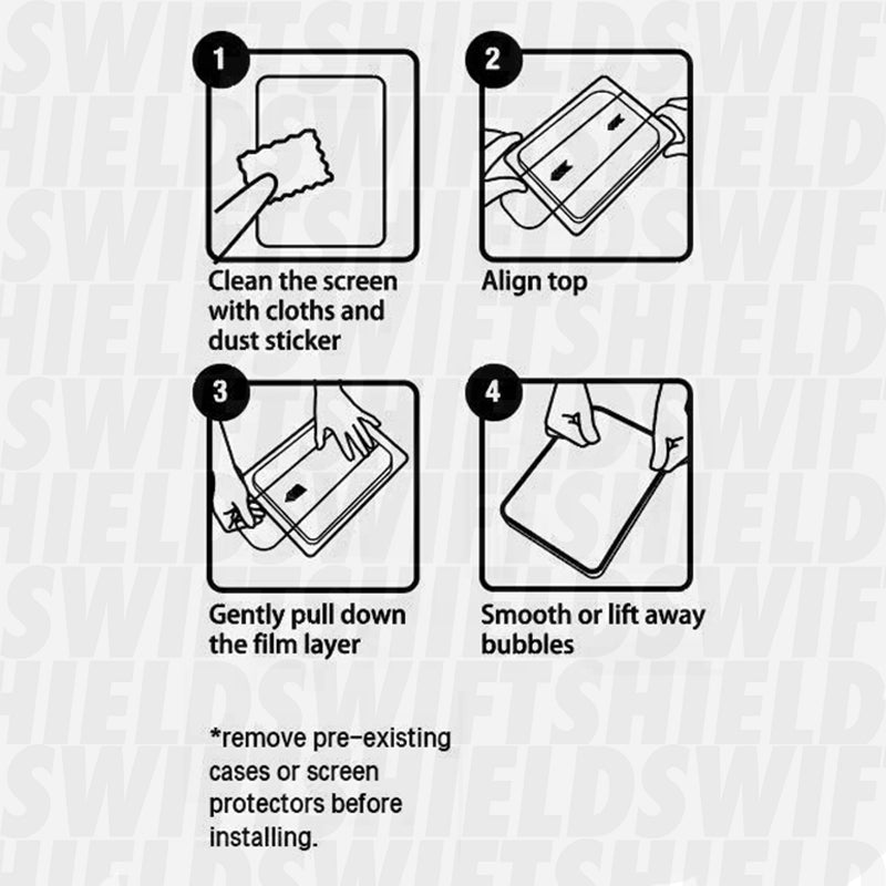 (New Pull tab) Samsung Galaxy S25 Tempered Glass Screen Protector [2-Pack] with Easy Alignment Frame – Clear, Premium by SwiftShield
