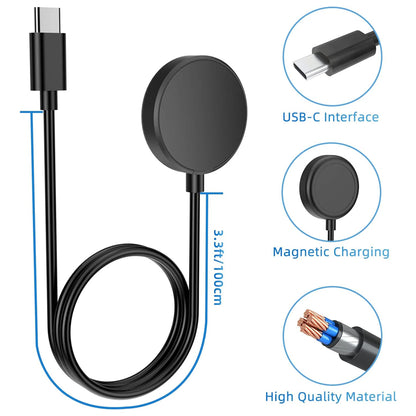 Fast Charger USB-C Dock with Stand Holder for Samsung Galaxy Watch 8