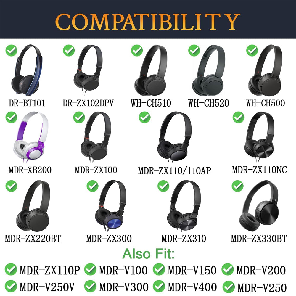 Earphone Pad Replacements for Sony MDR-ZX220