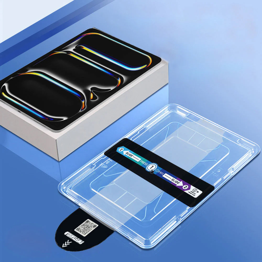 iPad Mini 7 (A17) Tempered Glass Screen Protector [2-Pack] with Easy Alignment Frame – Clear, Premium by SwiftShield