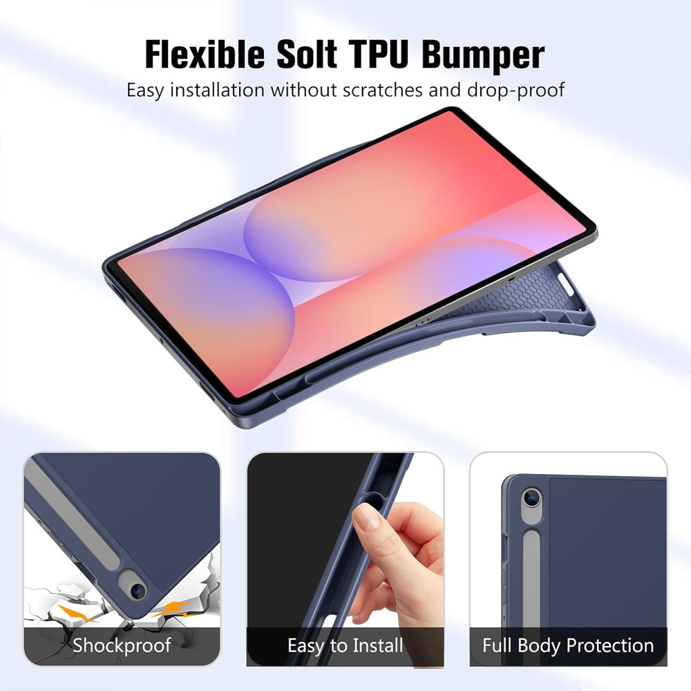Slim Flip Case with Pen Holder Cover for Samsung Galaxy Tab S10 Lite