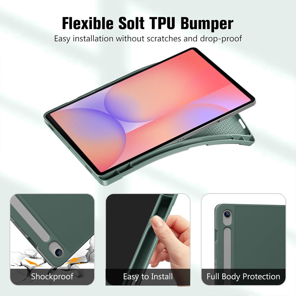 Slim Flip Case with Pen Holder Cover for Samsung Galaxy Tab S10 Lite
