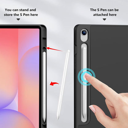 Slim Flip Case with Pen Holder Cover for Samsung Galaxy Tab S10 Lite