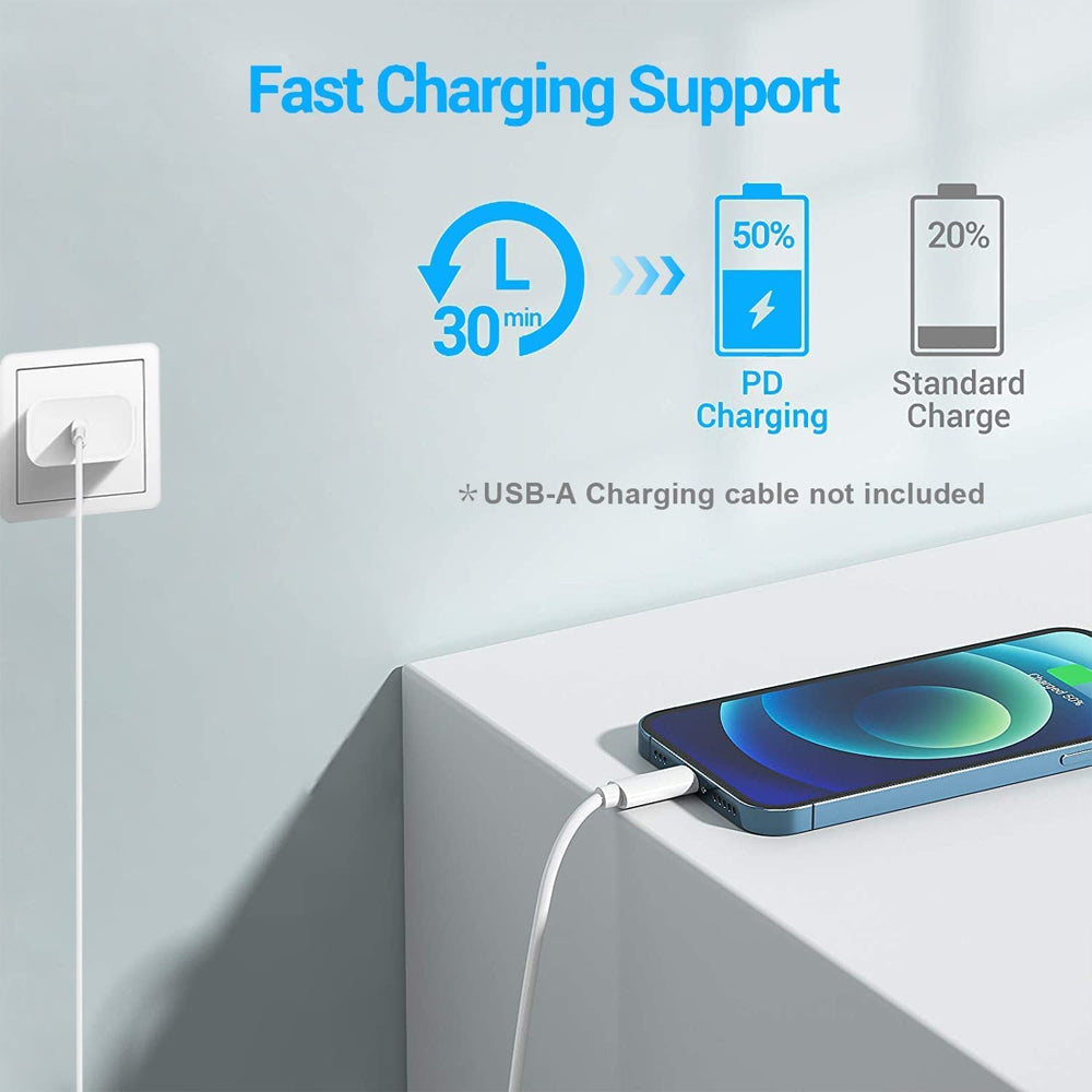 20W Fast Wall Charger iPhone Fast Charger Combo