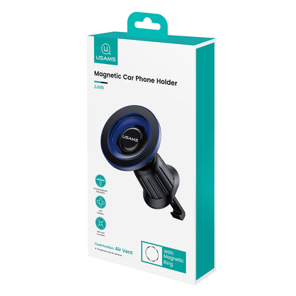 Magsafe Compatible Car Phone Holder Vent Mount 360° Adjustable Strong Grip - USAMS