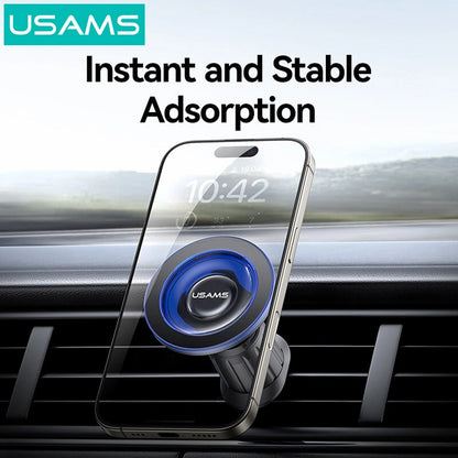 Magsafe Compatible Car Phone Holder Vent Mount 360° Adjustable Strong Grip - USAMS
