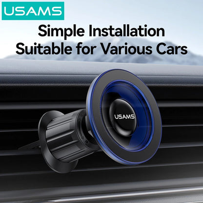 Magsafe Compatible Car Phone Holder Vent Mount 360° Adjustable Strong Grip - USAMS