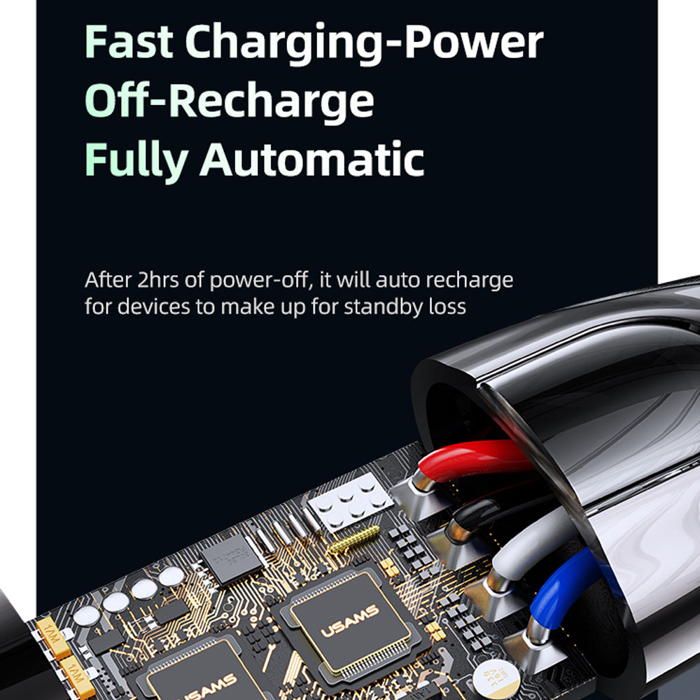 USAMS Smart Power-off 20W USB Type-C to Lightning cable