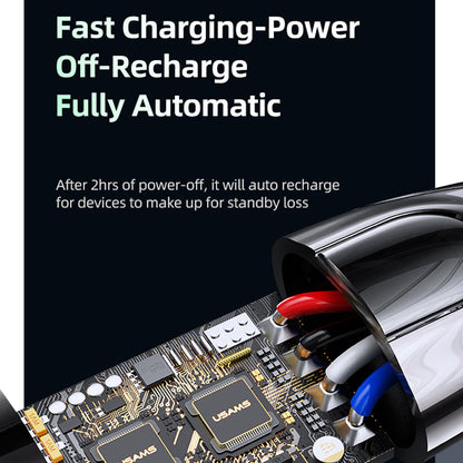 USAMS Smart Power-off 20W USB Type-C to Lightning cable