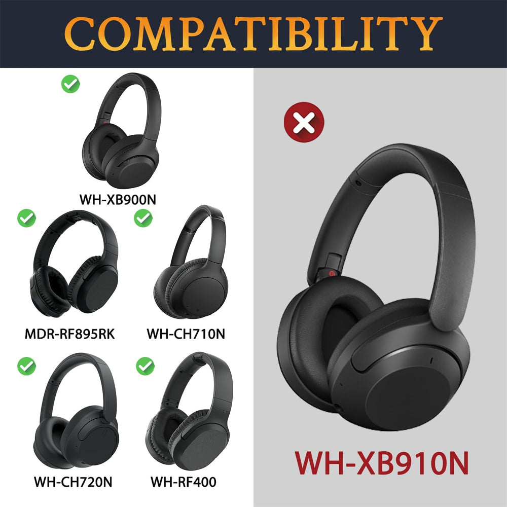 Earphone Pad Replacements for Sony WH-XB900N