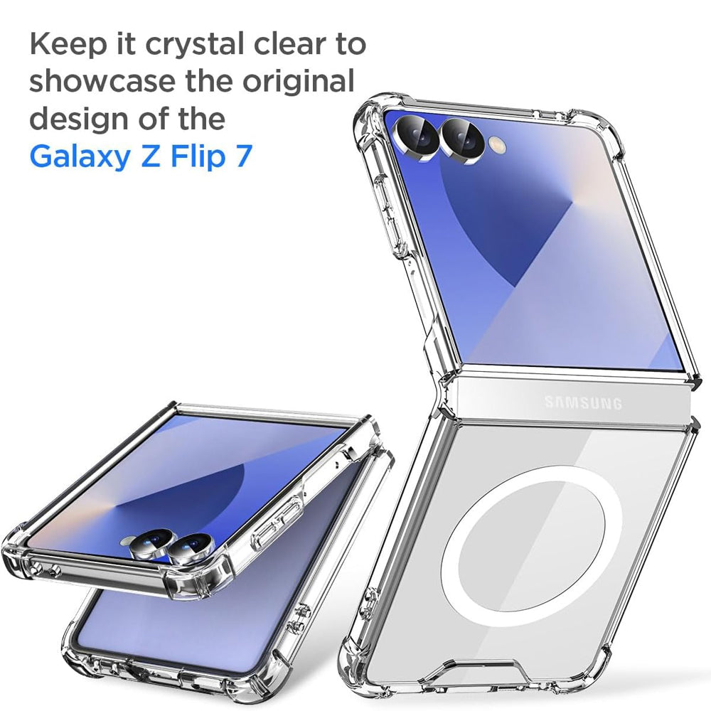 Clear Thin Magsafe Compatible Case for Samsung Galaxy Z Flip 7