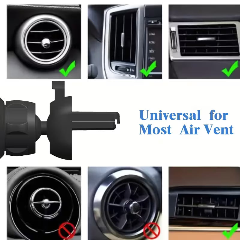 Magsafe Compatible Car Phone Holder Vent Mount 360° Adjustable Strong Grip