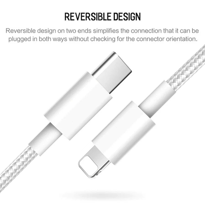 USB Type-C to Lightning - White