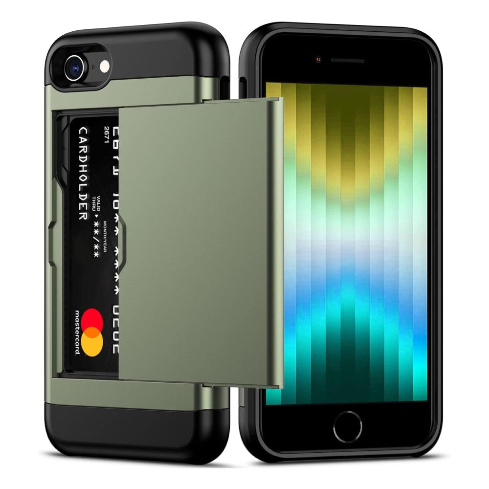 Heavy-Duty Card Holder Cover for iPhone SE (2020)