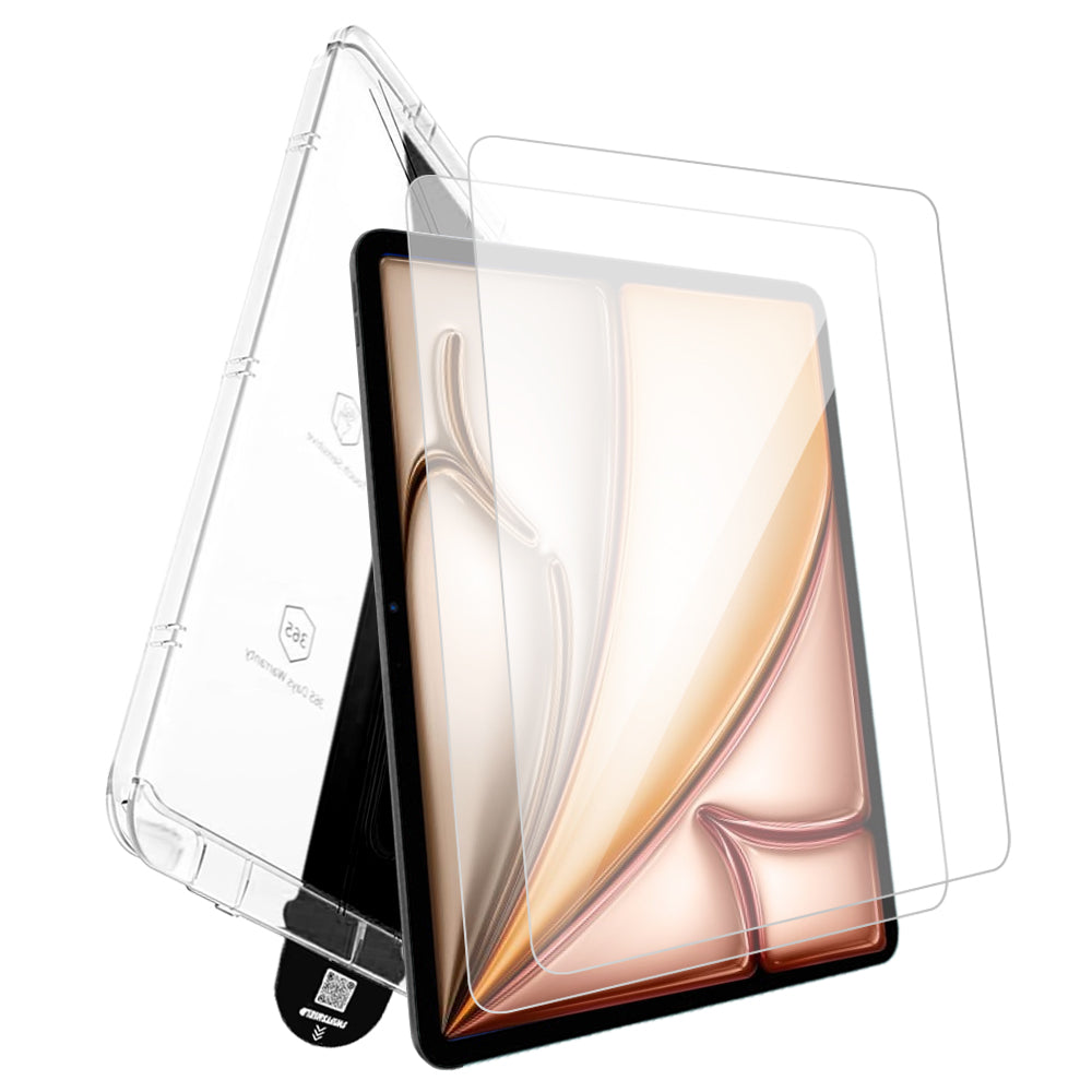 iPad Air 13" M2 Tempered Glass Screen Protector [2-Pack] with Easy Alignment Frame – Clear, Premium by SwiftShield