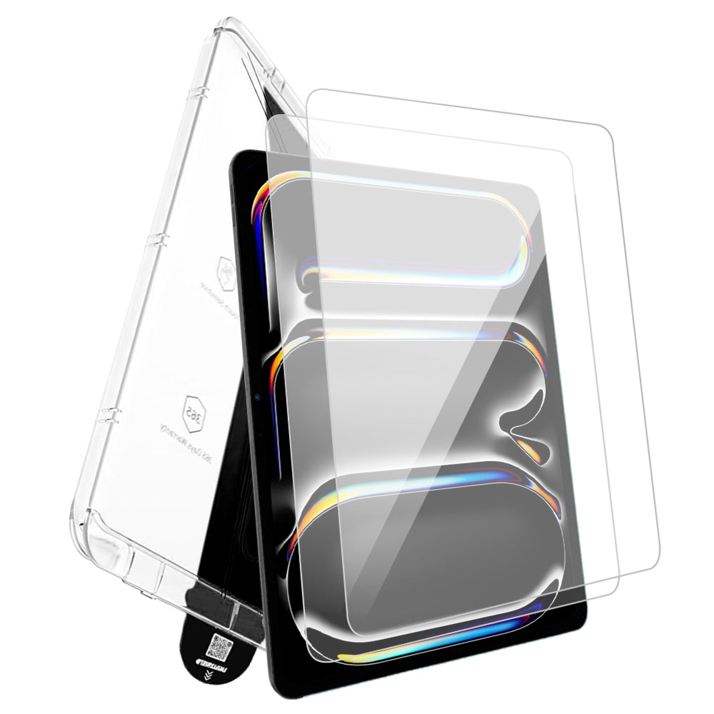 iPad Pro 11" M4 Tempered Glass Screen Protector [2-Pack] with Easy Alignment Frame – Clear, Premium by SwiftShield