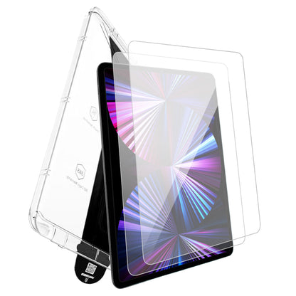 iPad Pro 11" Clear Premium Tempered Glass Screen Protector Alignment Kit by SwiftShield [2-Pack]