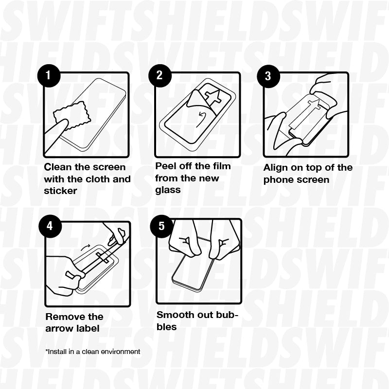 iPhone 17 Pro Tempered Glass Screen Protector [2-Pack] with Easy Alignment Frame – Privacy, Premium by SwiftShield