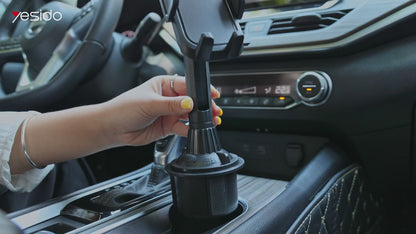 Cup Holder Car Phone Holder Extensible Rotating with Yesido C195