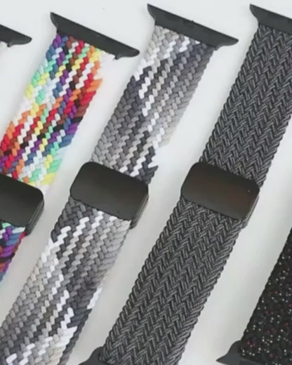 Nylon Stretch Braided Strap for Apple Watch Series 11