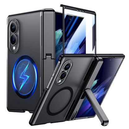 360 Magsafe Compatible Matte Case with Stand for Samsung Galaxy Z Fold 8