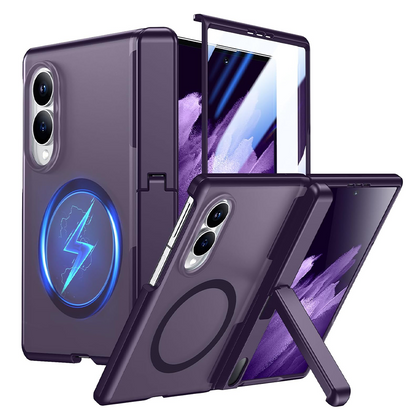 360 Magsafe Compatible Matte Case with Stand for Samsung Galaxy Z Fold 8