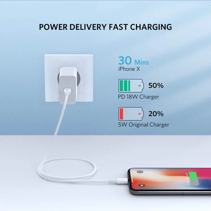 USB Type-C to Lightning - White