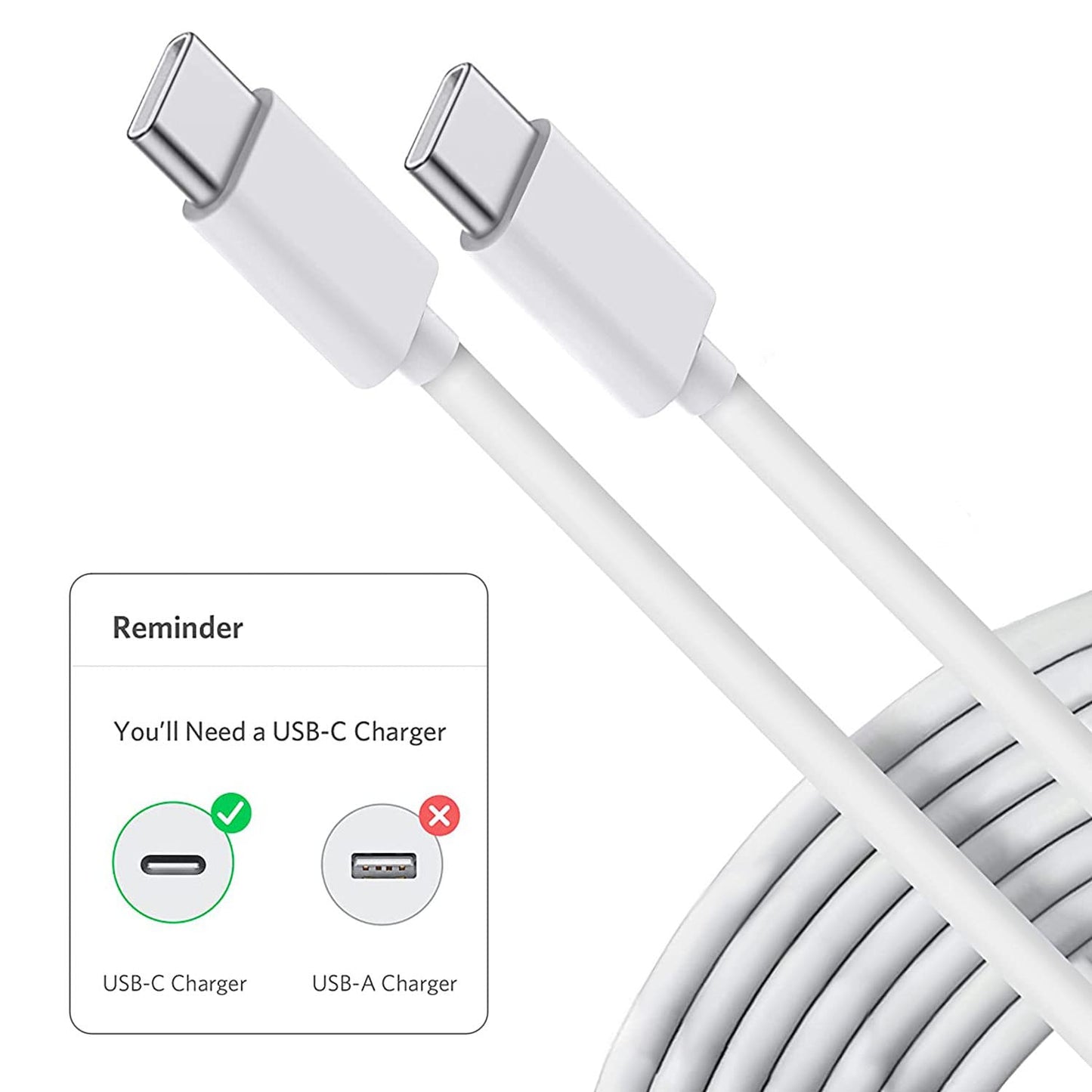 Samsung Compatible Fast Charger Cable 2 Meter USB Type C to Type C