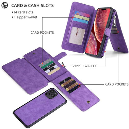 Coin Zip Wallet Case for iPhone 13 Mini