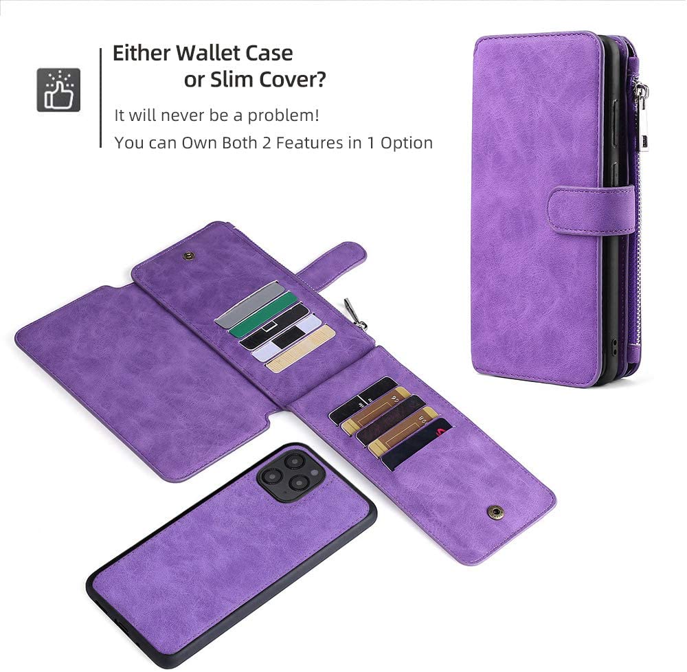 Coin Zip Wallet Case for iPhone 13 Pro Max