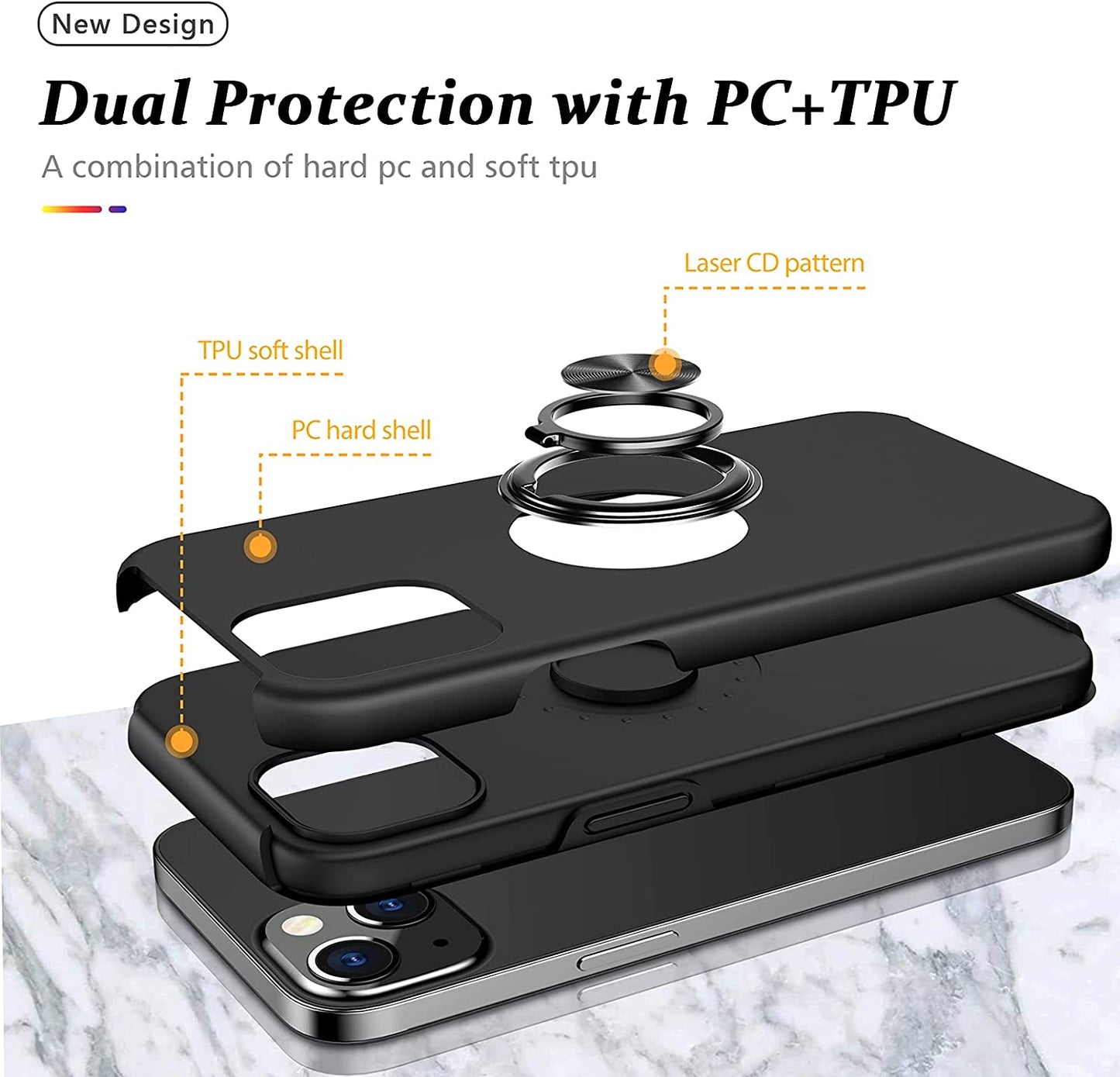 Tough Ring Case for iPhone 13 Mini