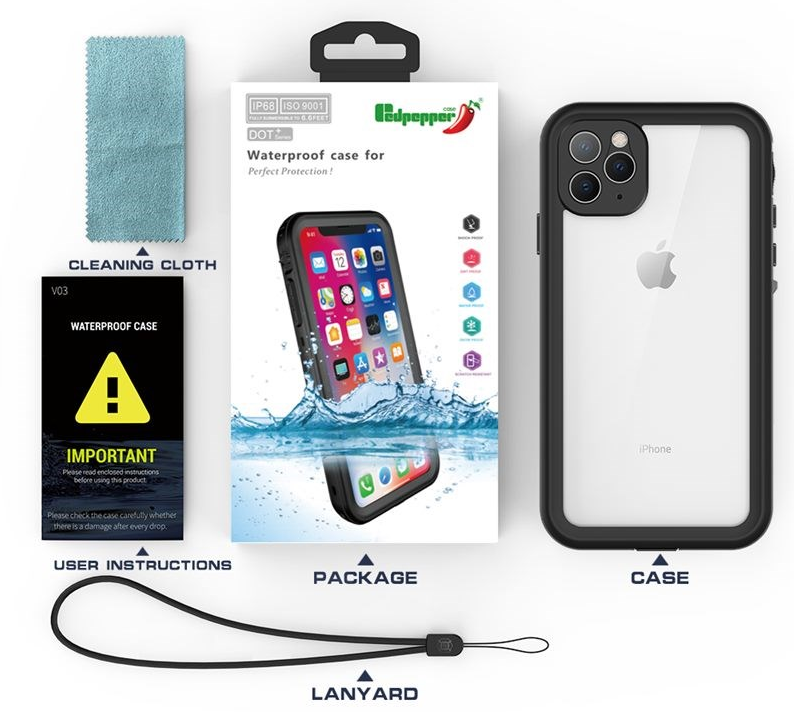 Redpepper Waterproof Case for iPhone 13 Mini