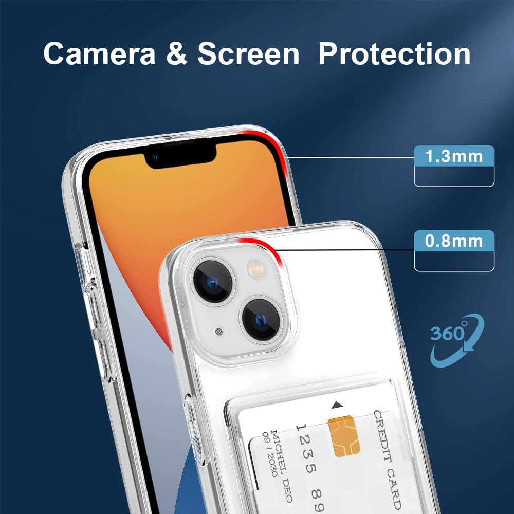 Clear Wallet Card Case for iPhone XR