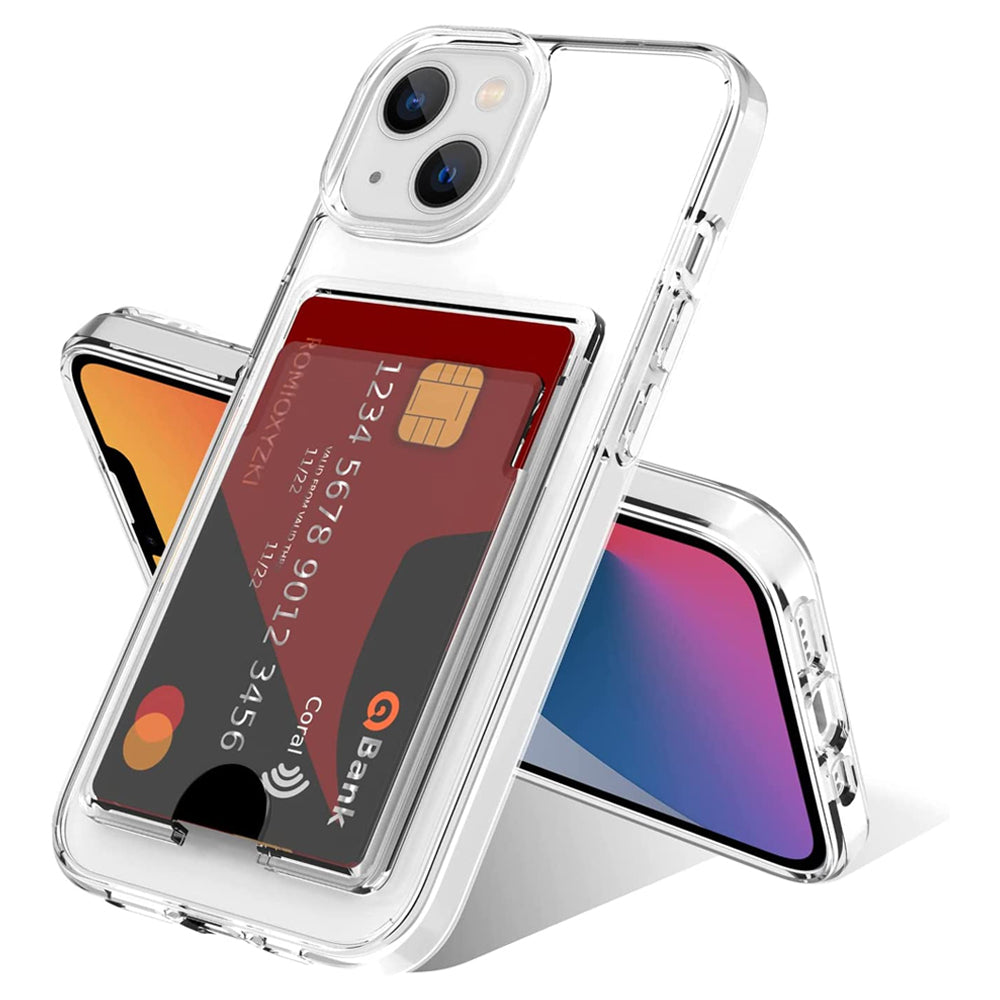 Clear Wallet Card Case for iPhone 14