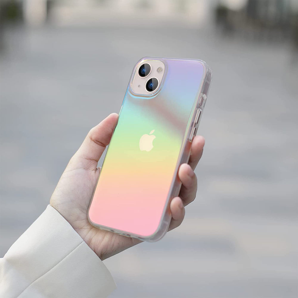 Iridescent Hard TPU Case for iPhone 14 Plus