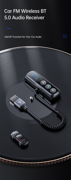 USAMS Car Digital Display Wireless Audio Receiver US-SJ503