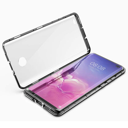 Metal Magnetic Glass Case for Samsung Galaxy S10