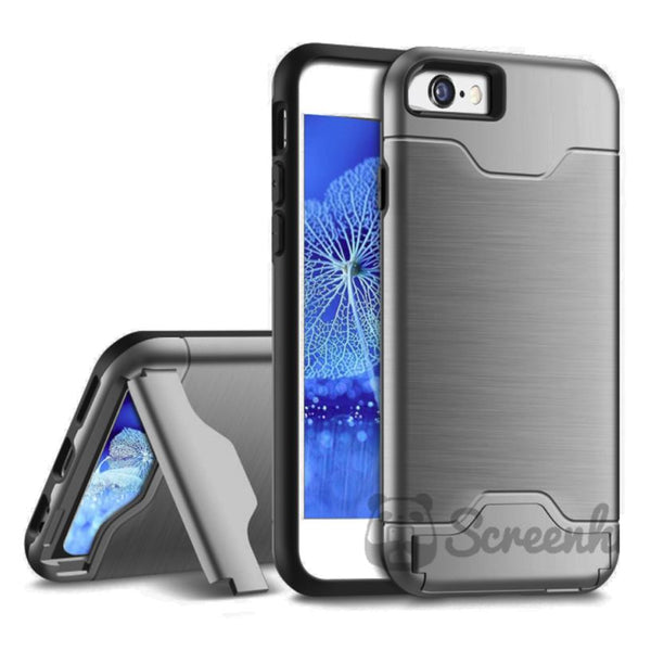 Metallic Card Flip Case for iPhone 6 / 6S