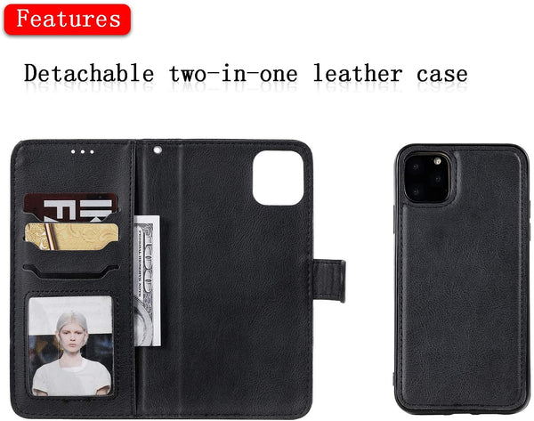Slim Detachable Wallet case for iPhone 11