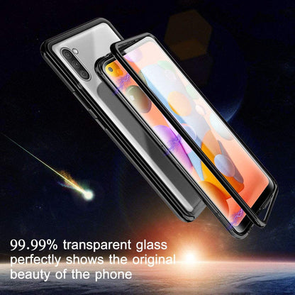 Metal Magnetic Glass Case for Samsung Galaxy A11