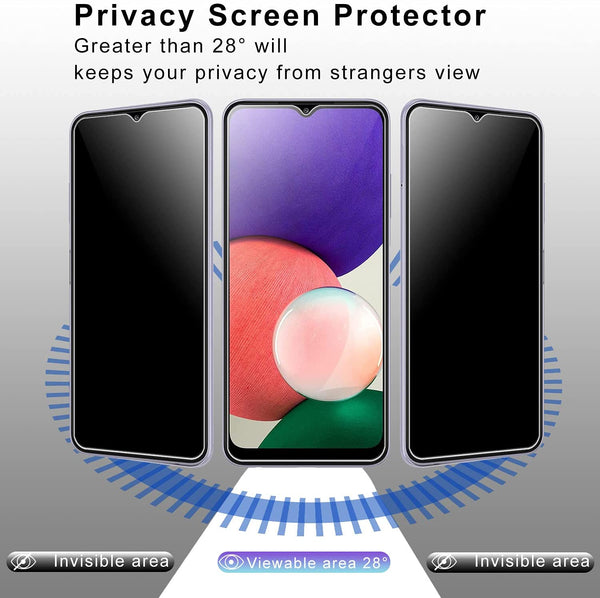 Privacy Glass Screen Protector for Samsung Galaxy A22 5G