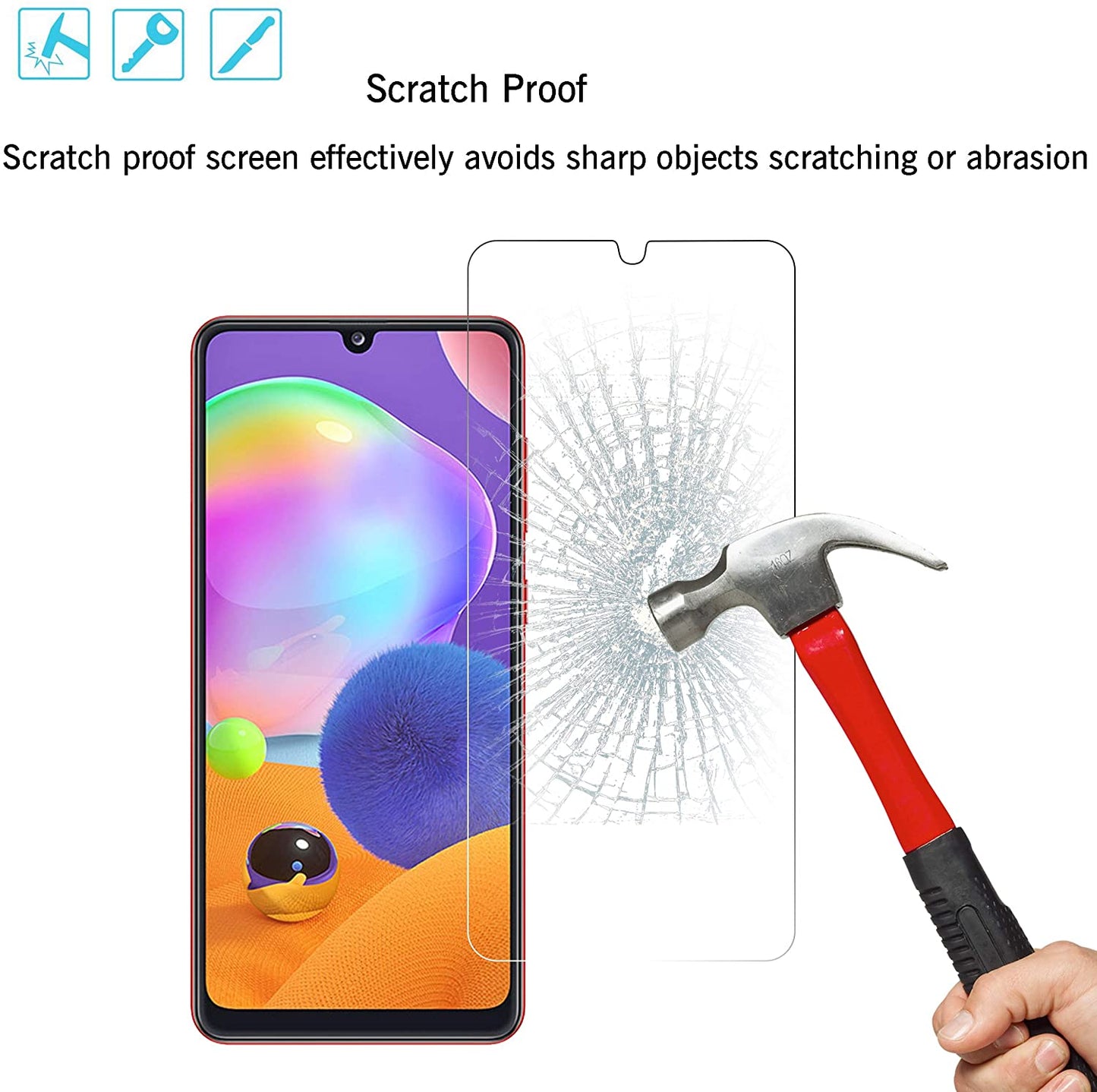 Glass Screen Protector for Samsung Galaxy A31