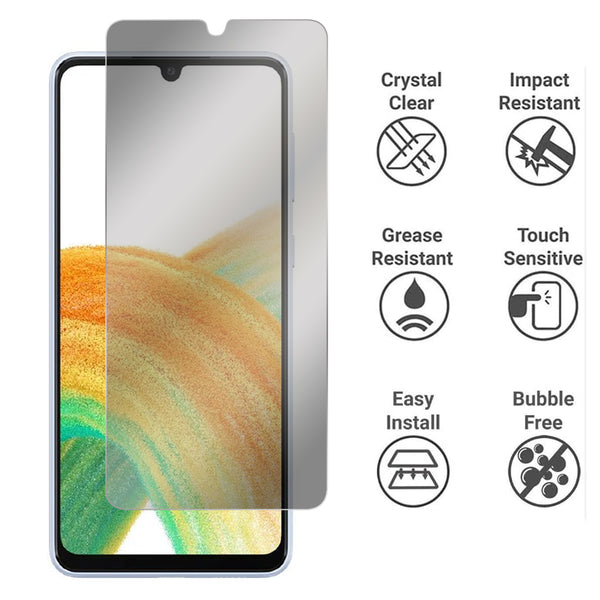 Privacy Glass Screen Protector for Samsung Galaxy A33 5G