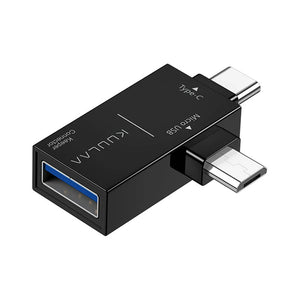 Kuulaa OTG Data Transfer Adapter Type C + Micro USB to USB 3.0