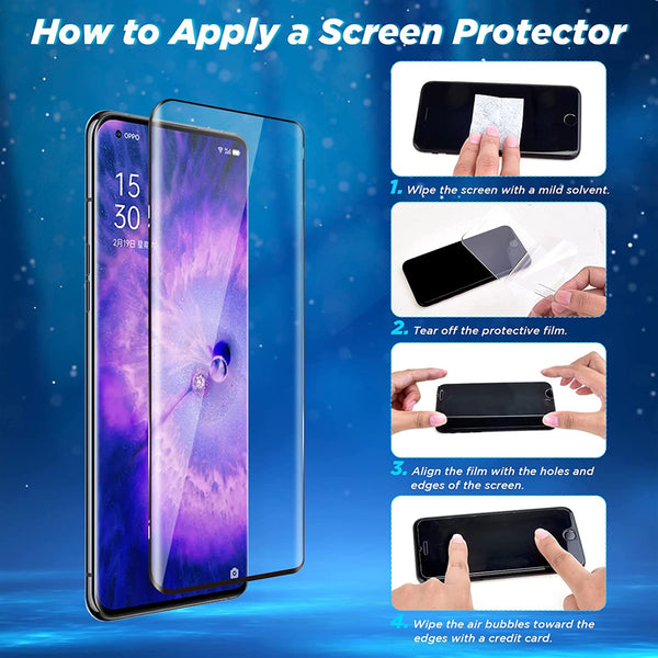 Curved Glass Screen Protector for OPPO Find X5 Pro