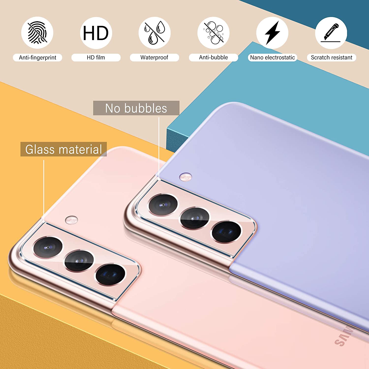Camera Full Lens Glass Protector for Samsung Galaxy S21 FE