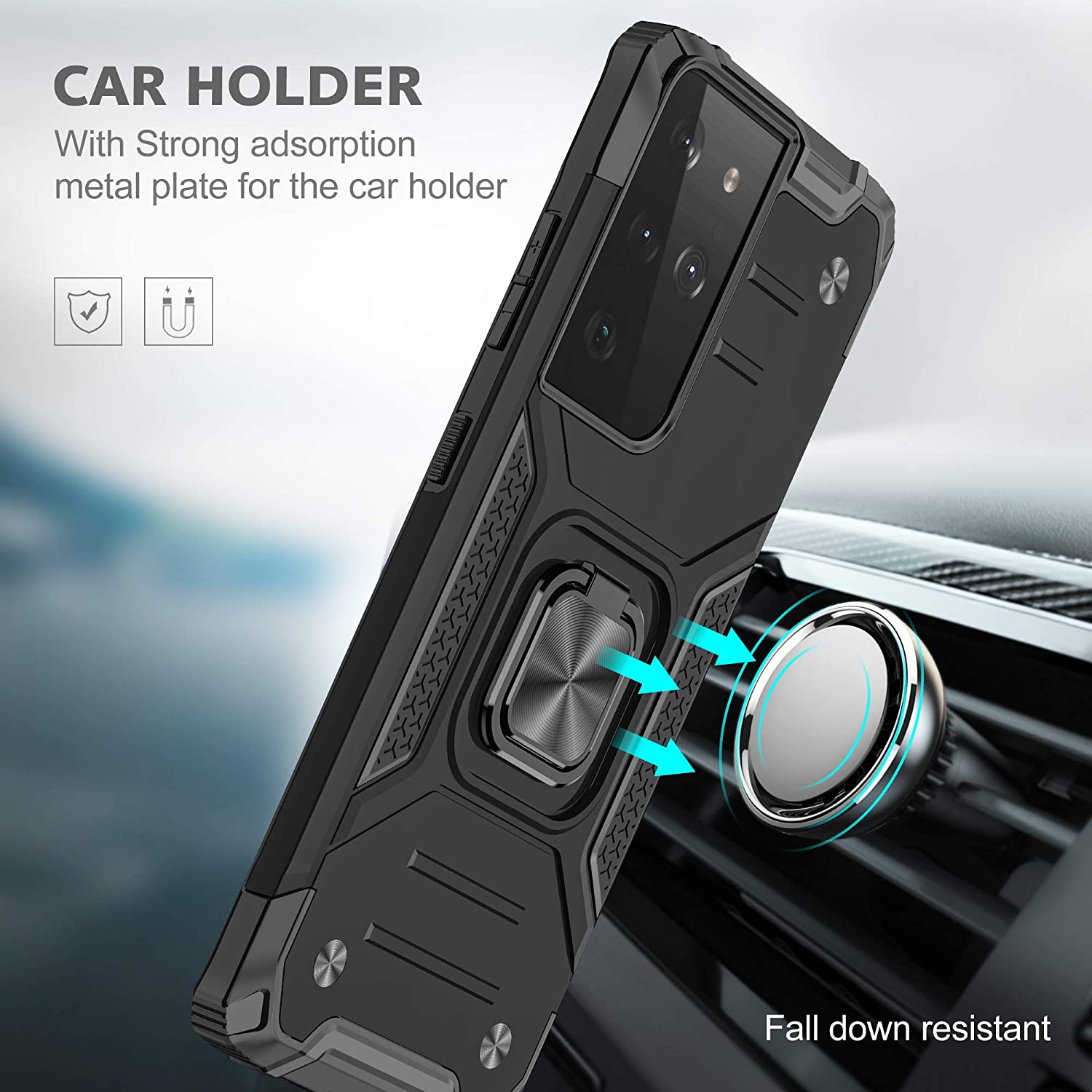 Tough Ring Case for Samsung Galaxy S21 Ultra