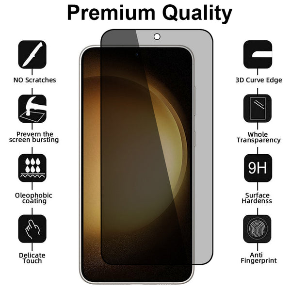Privacy Glass Screen Protector for Samsung Galaxy S23 Plus